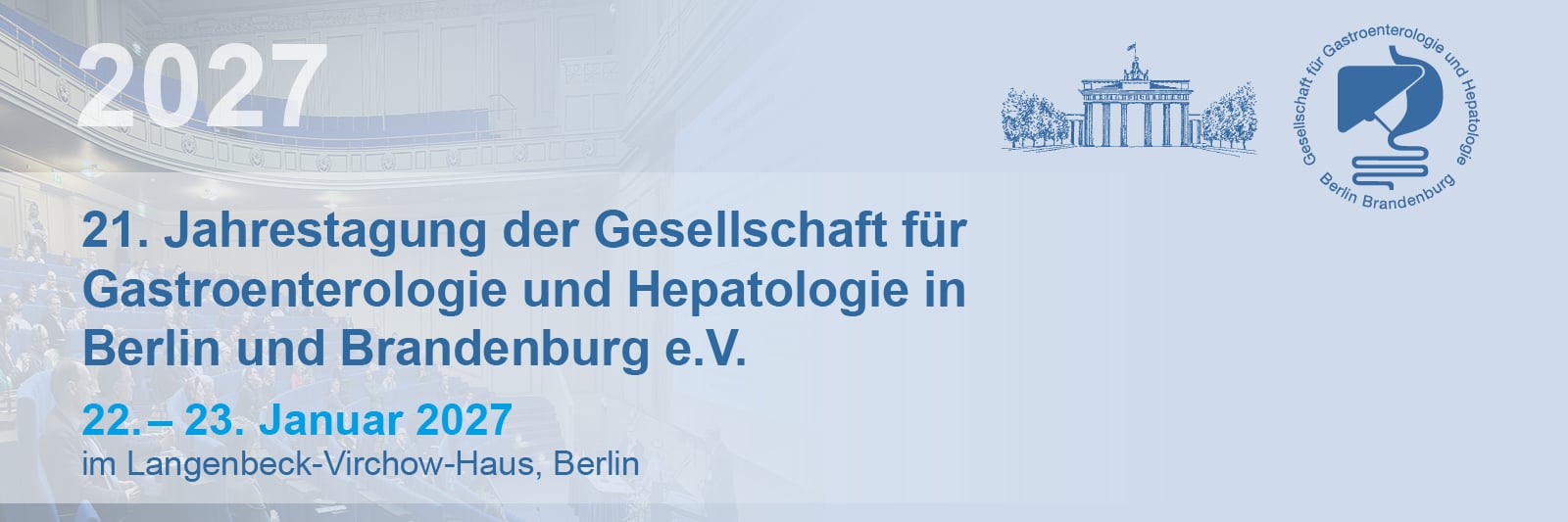 21. Jahrestagung der Gesellschaft für Gastroenterologie und Hepatologie in Berlin und Brandenburg e.V. (GGHBB) | ©COCS GmbH