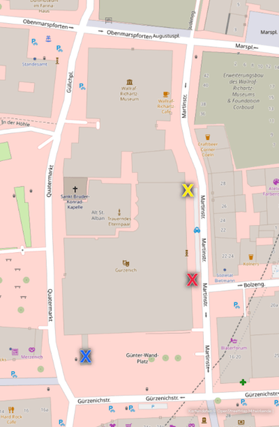 Anfahrt Karte GastroTage Martinstraße 29-37, 50667 Köln | Kartendaten © OpenStreetMap Mitwirkende Anfahrt Karte GastroTage Martinstraße 29-37, 50667 Köln | Kartendaten © OpenStreetMap Mitwirkende